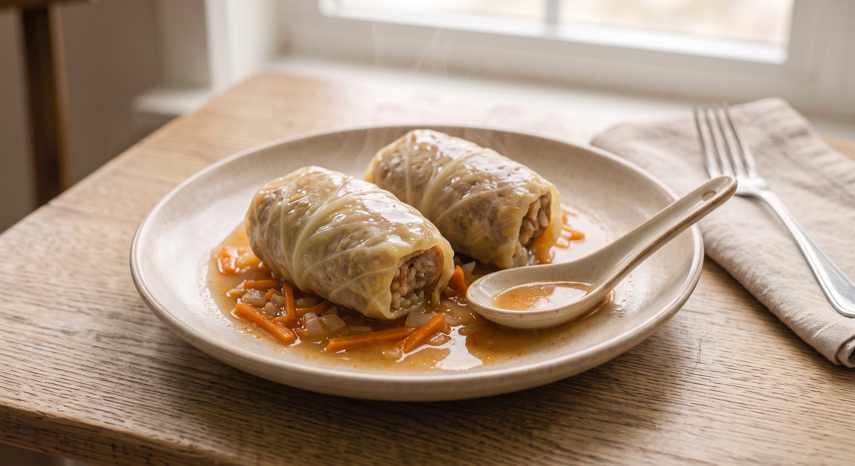 Ленивые голубцы с фаршем и рисом